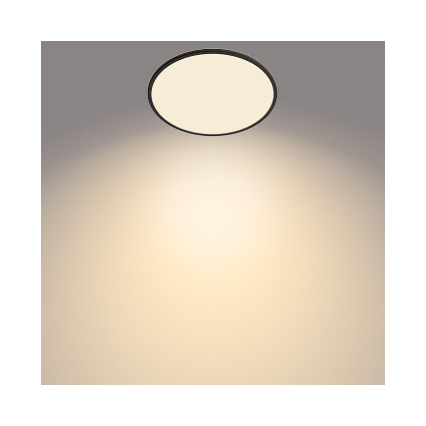 Plafonieră LED dimabilă pentru baie SUPERSLIM SCENE SWITCH LED/15W/230V IP54 negru Philips