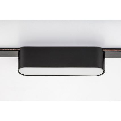 Plafonieră LED dimabilă pentru sistem de șină monofazic Rabalux LED/6W/24V 2700-5500K Wi-Fi Tuya 11,5 cm negru