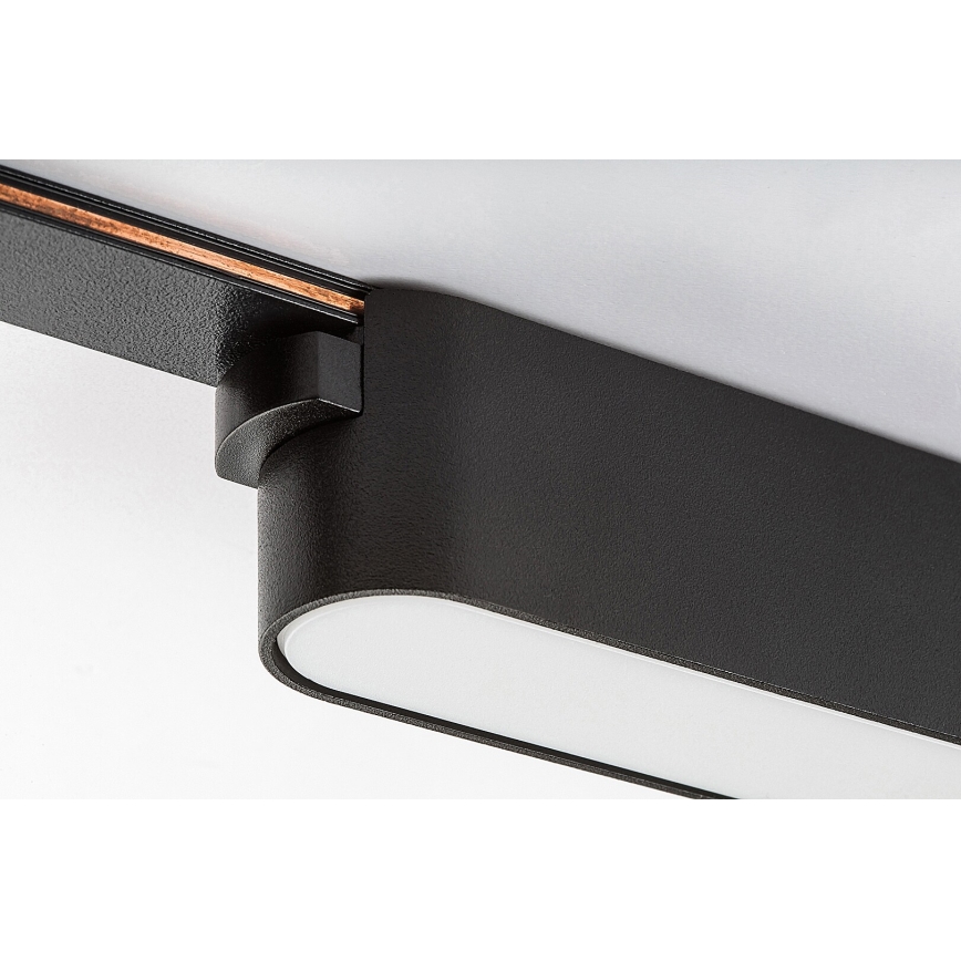 Plafonieră LED dimabilă pentru sistem de șină monofazic Rabalux LED/6W/24V 2700-5500K Wi-Fi Tuya 11,5 cm negru