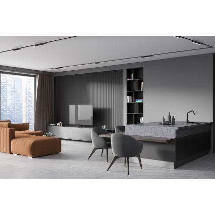 Plafonieră LED dimabilă pentru sistem de șină monofazic Rabalux LED/16W/24V 2700-5500K Wi-Fi Tuya 33 cm negru