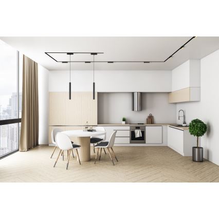 Plafonieră LED dimabilă pentru sistem de șină monofazic Rabalux LED/13W/24V 2700-5500K Wi-Fi Tuya 33 cm negru