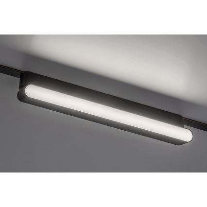 Plafonieră LED dimabilă pentru sistem de șină monofazic Rabalux LED/13W/24V 2700-5500K Wi-Fi Tuya 33 cm negru