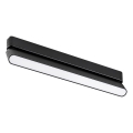 Plafonieră LED dimabilă pentru sistem de șină monofazic Rabalux LED/13W/24V 2700-5500K Wi-Fi Tuya 33 cm negru