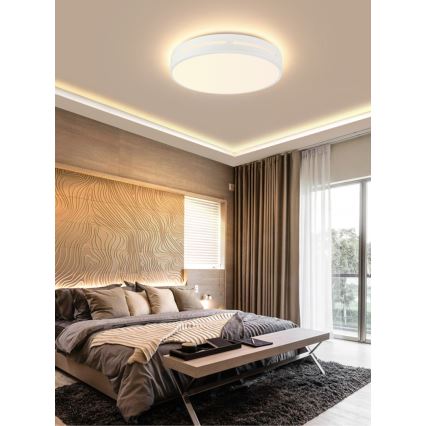 Plafonieră LED dimabilă NEO LITE PERFECTO LED/48W/230V Wi-Fi Tuya albă Immax NEO 07153-W50 + telecomandă