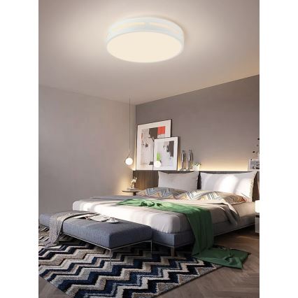 Plafonieră LED dimabilă NEO LITE PERFECTO LED/48W/230V Wi-Fi Tuya albă Immax NEO 07153-W50 + telecomandă