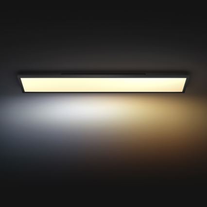 Plafonieră LED dimabilă Philips Hue AURELLE LED/39W/230V 2200-6500K 120x30 cm negru