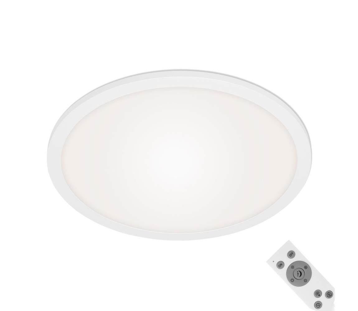 Plafonieră LED dimabilă PIATTO LED/24W/230V Briloner 7168-016 + telecomandă