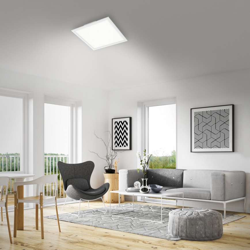 Plafonieră LED dimabilă PIATTO LED/24W/230V 3000-6500K Briloner 7179-016 + telecomandă