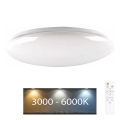 Plafonieră LED dimabilă PIRIUS LED/48W/230V d. 38 cm 3000-6000K IP44 + telecomandă