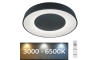 Plafonieră LED dimabilă Rabalux LED/38W/230V neagră + telecomandă 3000-6500K