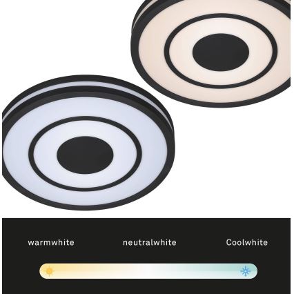 Plafonieră LED dimabilă RIPPLE LED/24W/230V 3000-6500K Briloner + telecomandă