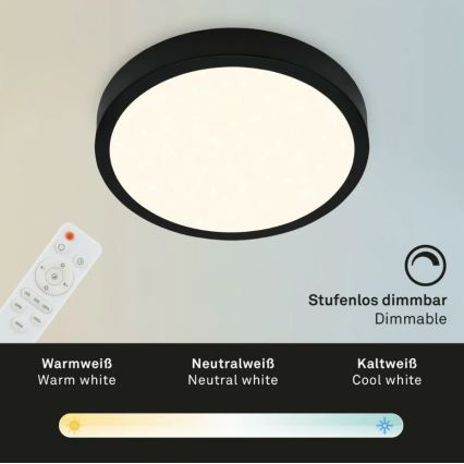 Plafonieră LED dimabilă RUNA LED/18W/230V 2700-6500K alb Briloner 3701-015 + telecomandă