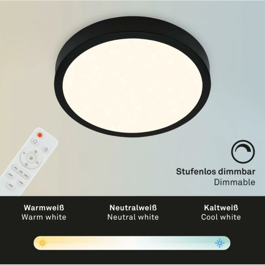 Plafonieră LED dimabilă RUNA LED/18W/230V 2700-6500K alb Briloner 3701-015 + telecomandă