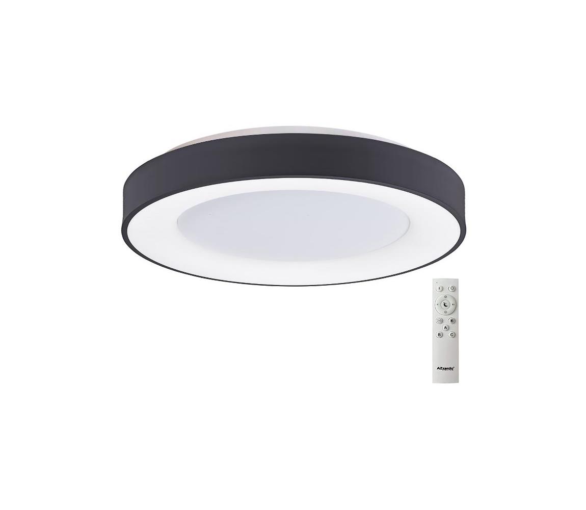 Plafonieră LED dimabilă SANTANA LED/80W/230V negru Azzardo AZ4995 + telecomandă