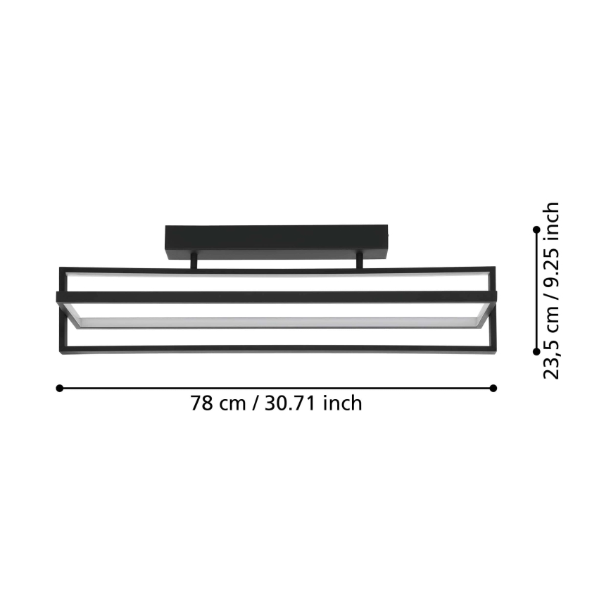 Plafonieră LED dimabilă LED/34W/230V Eglo + telecomandă