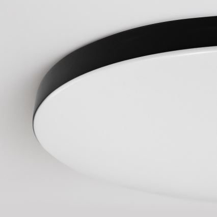 Plafonieră LED dimabilă SIENA LED/80W/230V 3000-6000K Ø 75 cm neagră + telecomandă