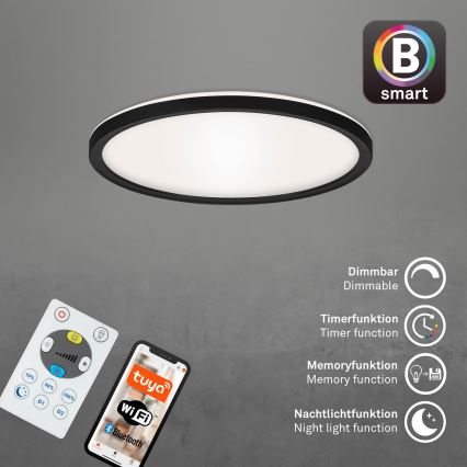Plafonieră LED dimabilă SLIM LED/18W/230V 2700-6500K Wi-Fi Tuya Briloner 7058-015 + telecomandă