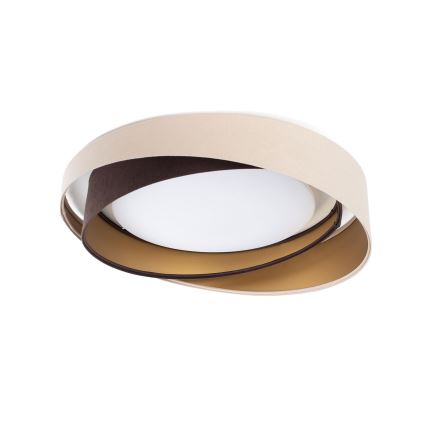 Plafonier LED reglabil SMART GALAXY MODERN LED/24W/230V 3000-6500K Ø55 cm bej/maro/auriu + telecomandă