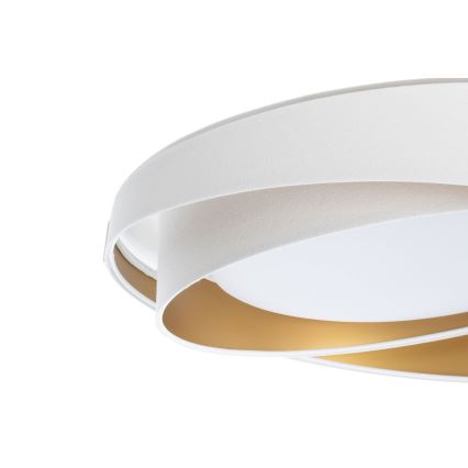 Plafonieră LED dimerizabilă SMART GALAXY MODERN, 24W, 230V, 3000-6500K, Ø 55 cm, alb/auriu, cu telecomandă