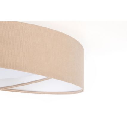 Plafonieră LED dimabilă SMART GALAXY MODERN, 24W, 230V, 3000-6500K, Ø 55 cm, bej/alb + telecomandă