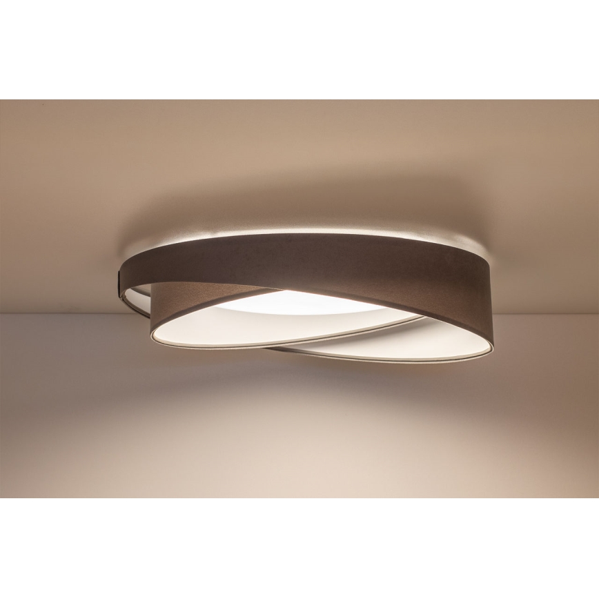 Lampă de tavan LED dimabilă SMART GALAXY MODERN LED/24W/230V 3000-6500K Ø 55 cm gri/alb + telecomandă