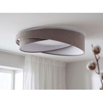 Lampă de tavan LED dimabilă SMART GALAXY MODERN LED/24W/230V 3000-6500K Ø 55 cm gri/alb + telecomandă