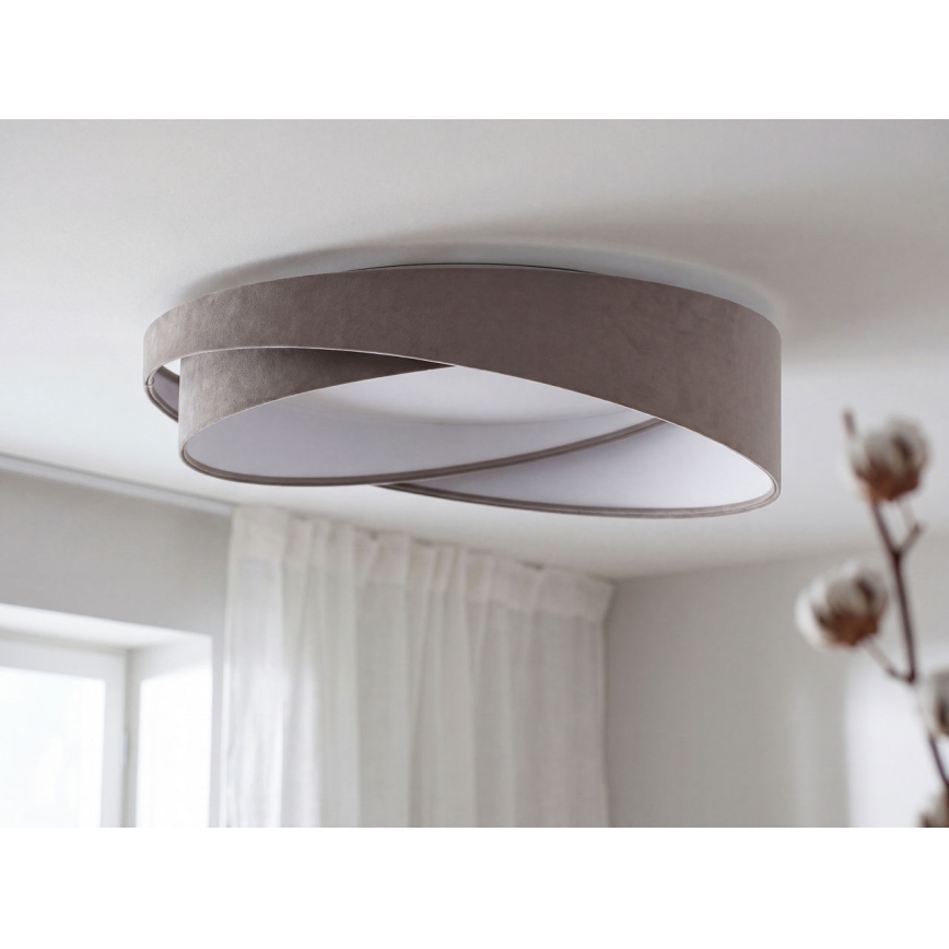 Lampă de tavan LED dimabilă SMART GALAXY MODERN LED/24W/230V 3000-6500K Ø 55 cm gri/alb + telecomandă