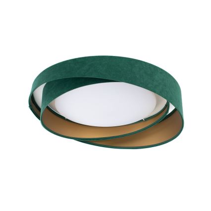Plafonieră LED SMART GALAXY MODERN, reglabilă, 24W, 230V, 3000–6500K, Ø 55 cm, verde/auriu + telecomandă