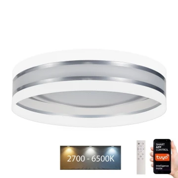 Plafonieră LED dimabilă SMART CORAL LED/24W/230V Wi-Fi Tuya alb + telecomandă