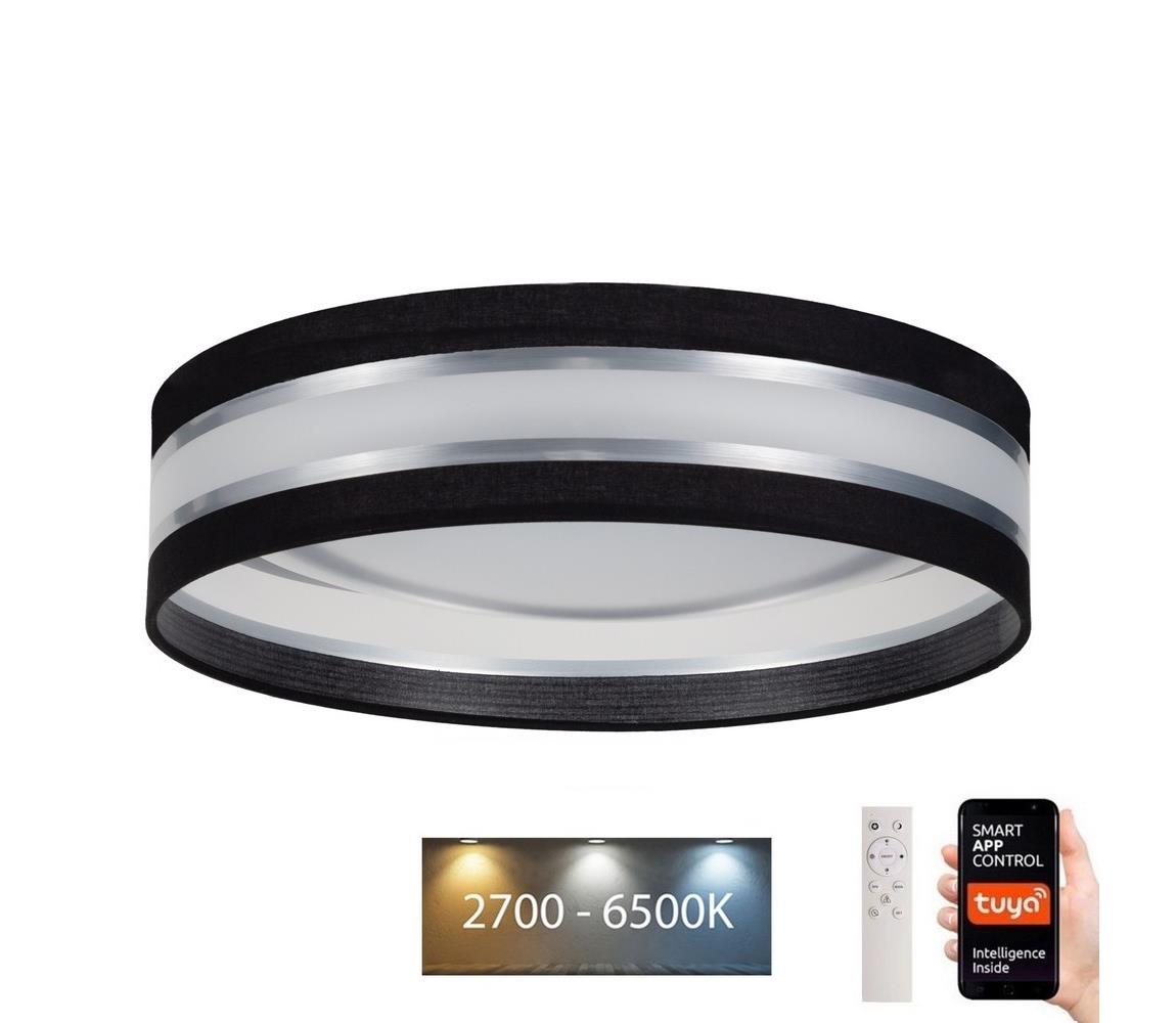 Plafonieră LED dimabilă SMART CORAL LED/24W/230V Wi-Fi Tuya neagră + telecomandă
