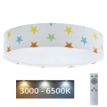 Plafonieră LED dimabilă SMART GALAXY KIDS LED/24W/230V 3000-6500K colorat stele + telecomandă