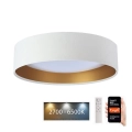 Plafonieră LED dimabilă SMART GALAXY LED/24W/230V d. 45 cm 2700-6500K Wi-Fi Tuya alb/auriu + telecomandă