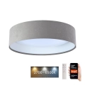 Plafonieră LED dimabilă SMART GALAXY LED/24W/230V d. 45 cm 2700-6500K Wi-Fi Tuya gri/alb + telecomandă