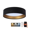 Plafonieră LED dimabilă SMART GALAXY LED/24W/230V d. 45 cm 2700-6500K Wi-Fi Tuya negru/auriu + telecomandă