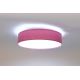 Plafonieră LED dimabilă SMART GALAXY LED/24W/230V d. 45 cm 2700-6500K Wi-Fi Tuya roz/argintiu + telecomandă