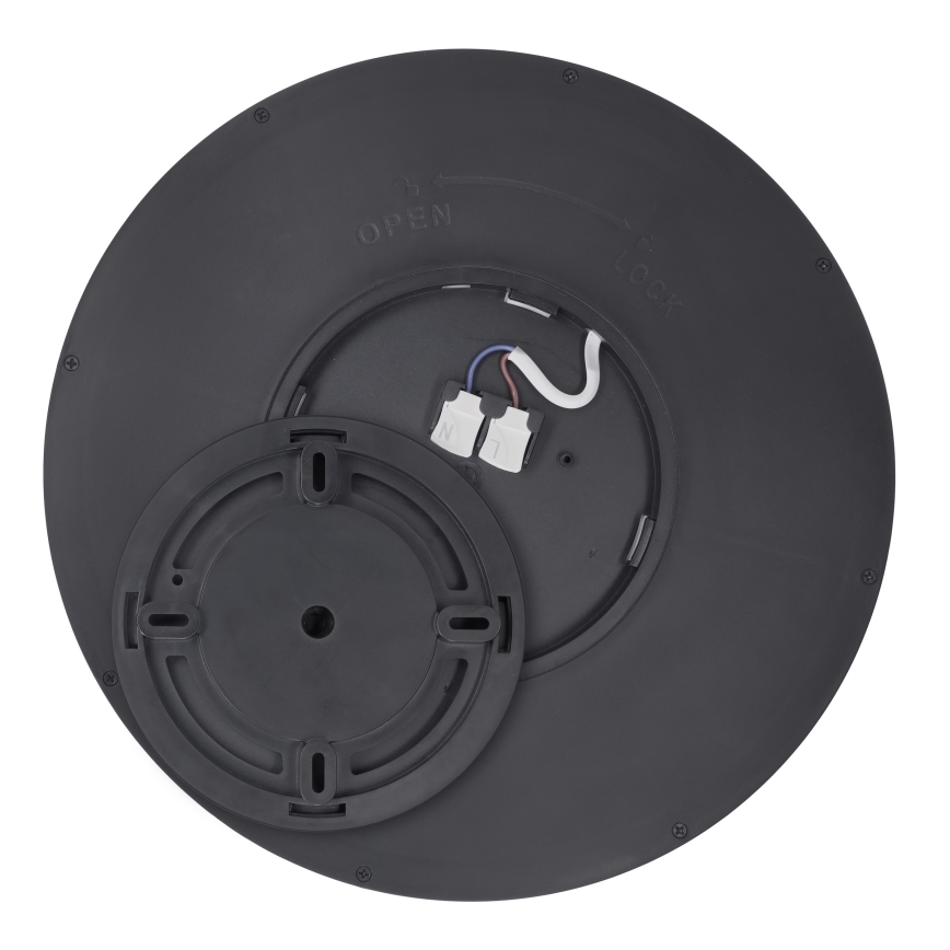 Plafonieră LED dimabilă ESTELA LED/36W/230V d. 30 cm negru + telecomandă