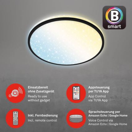 Plafonieră LED dimabilă STARRY SKY LED/24W/230V 3000-6500K Wi-Fi Tuya Brilo + telecomandă
