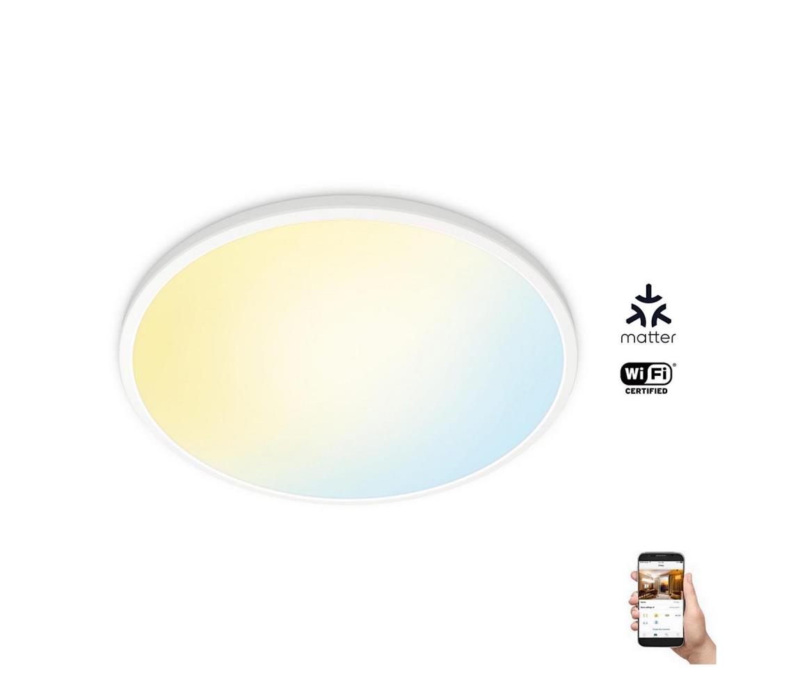 Plafonieră LED dimabilă SUPERSLIM LED/22W/230V Wi-Fi albă WiZ