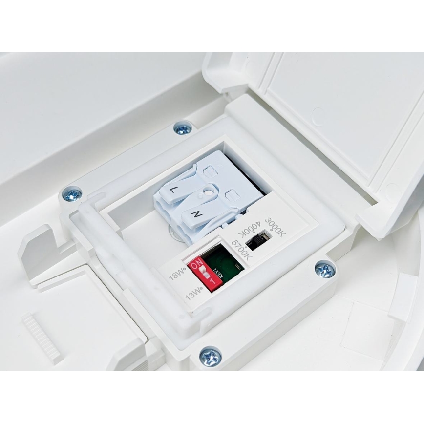 Plafonieră LED dimabilă pentru baie VARIO LUMO LED/13/18W/230V 3000/4000/5700K d. 36 cm IP44 alb