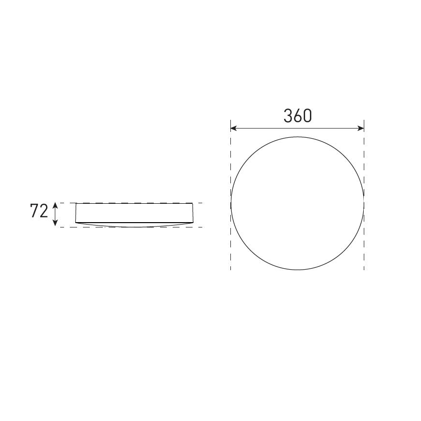 Plafonieră LED dimabilă pentru baie VARIO LUMO LED/13/18W/230V 3000/4000/5700K d. 36 cm IP44 alb
