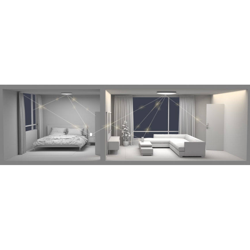 Plafonieră LED dimabilă Xiaomi LED/45W/230V CRI 95 IP50 Wi-Fi/Bluetooth