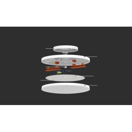Plafonieră LED dimabilă Xiaomi MI LED/32W/230V Wi-Fi/Bluetooth