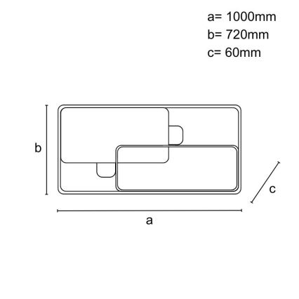 Plafonieră LED dimmabilă 280W/230V 3000-6500K + telecomandă