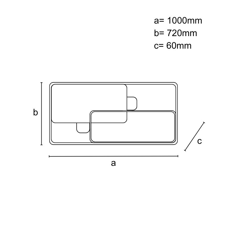 Plafonieră LED dimmabilă 280W/230V 3000-6500K + telecomandă