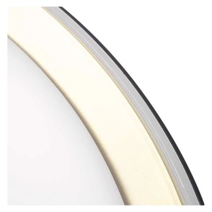 Plafonieră LED reglabilă ILVI LED/45W/230V 2700-6500K Ø 50 cm negru/alamă + telecomandă