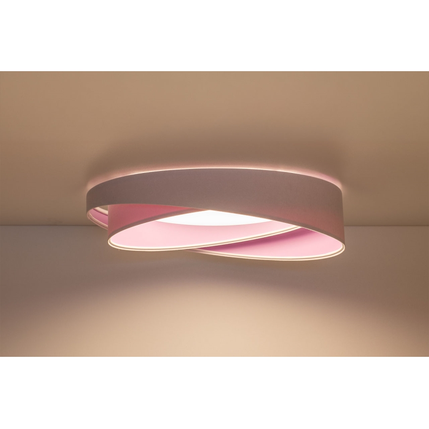 Plafonieră LED dimabilă SMART GALAXY MODERN LED/24W/230V 3000-6500K Ø 55 cm alb/violet + telecomandă