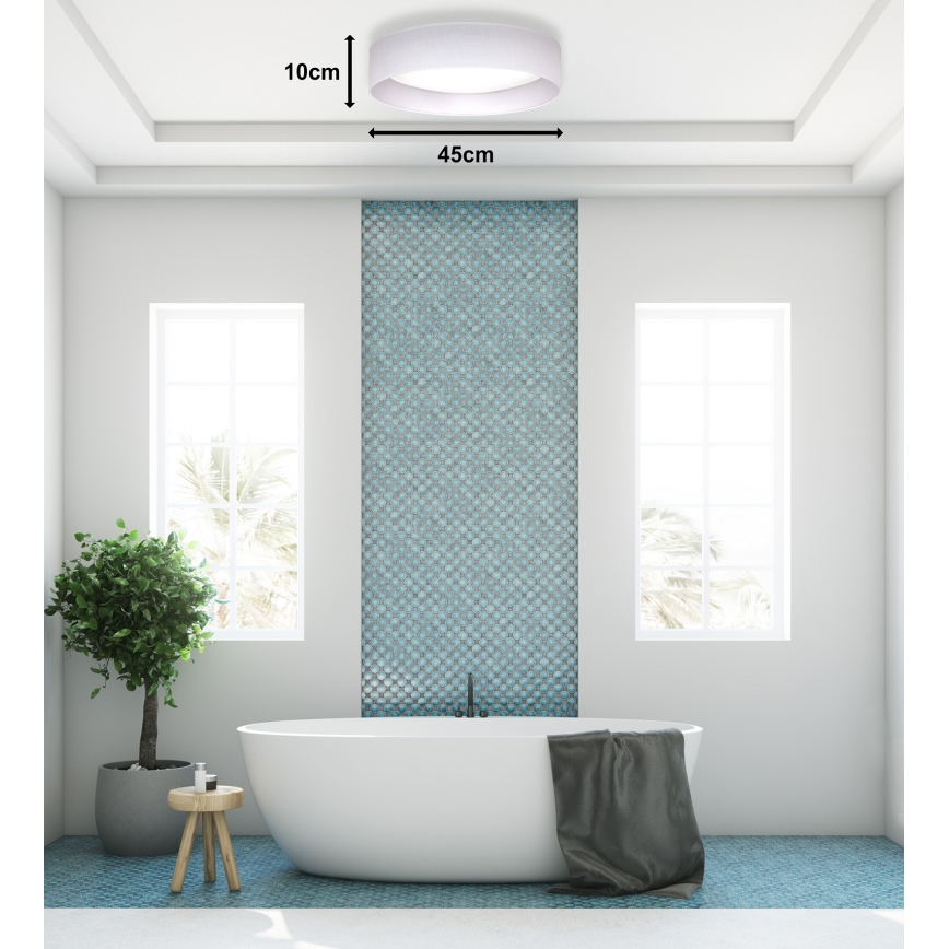 Plafonieră LED Duolla ROLLER LED/24W/230V d. 45 cm alb