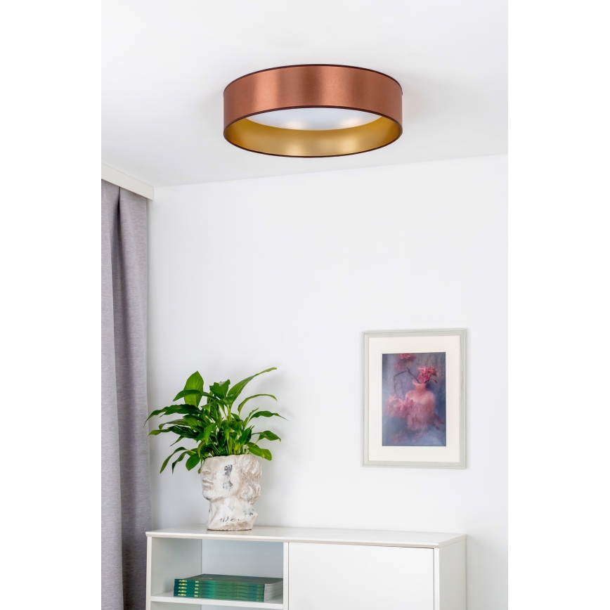 Plafonieră LED Duolla ROLLER LED/24W/230V d. 45 cm cupru/auriu