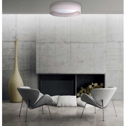 Plafonieră LED Duolla ROLLER LED/24W/230V d. 45 cm gri deschis