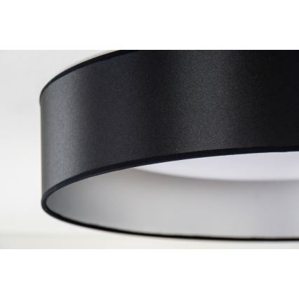 Plafonieră LED Duolla ROLLER LED/24W/230V d. 45 cm negru/argintiu